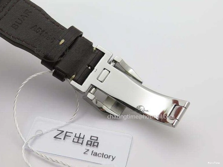 MIROTIME 0320 Pilot Chrono SS IW387808 CF3 ZF 1:1 Best Edition On Brown Leather Strap A Soft 7328